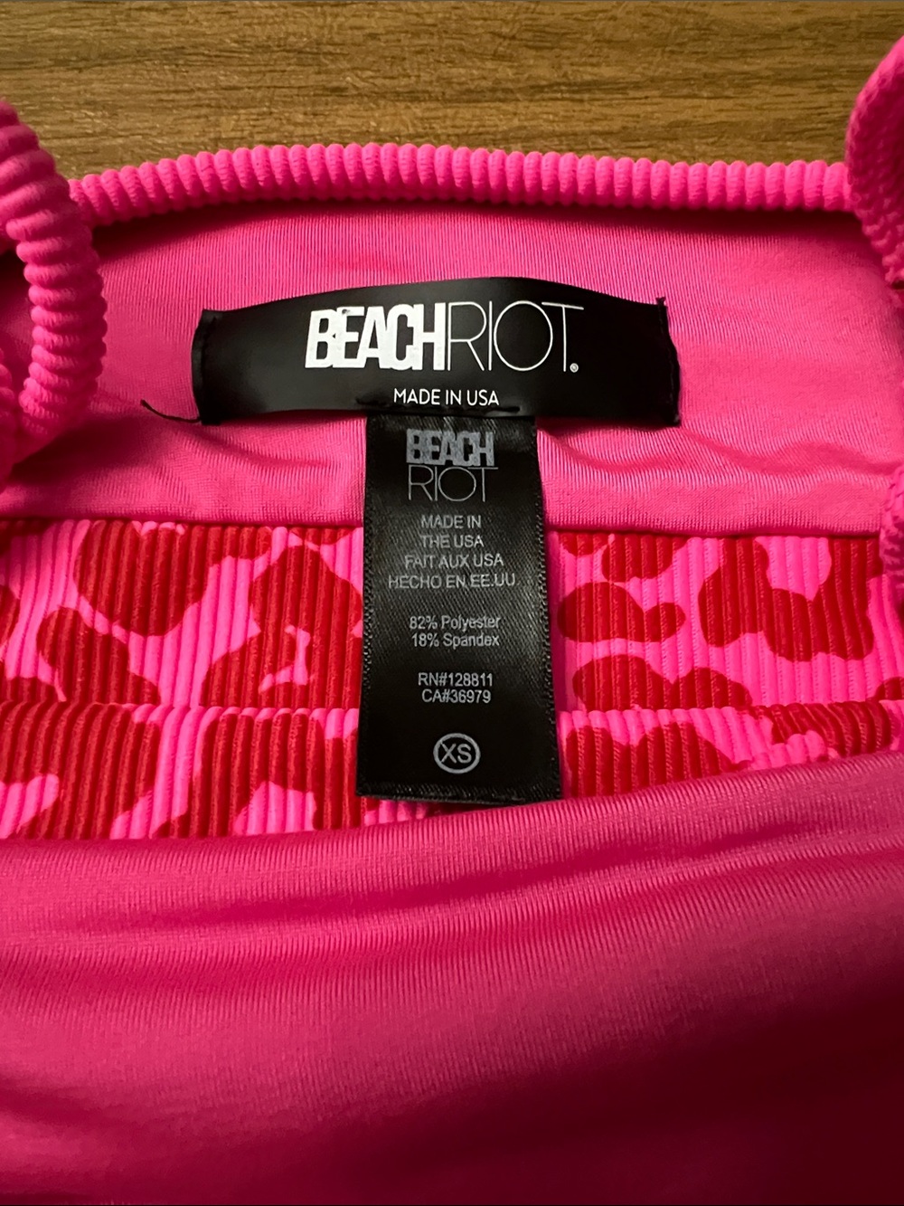 Beach Riot pink swim top size XS - Picture 5 of 7
